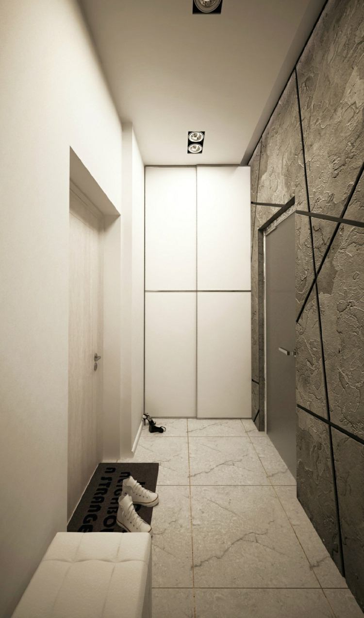 Zariadiť 1 izbový byt kamenná dlažba, vstup do chodby