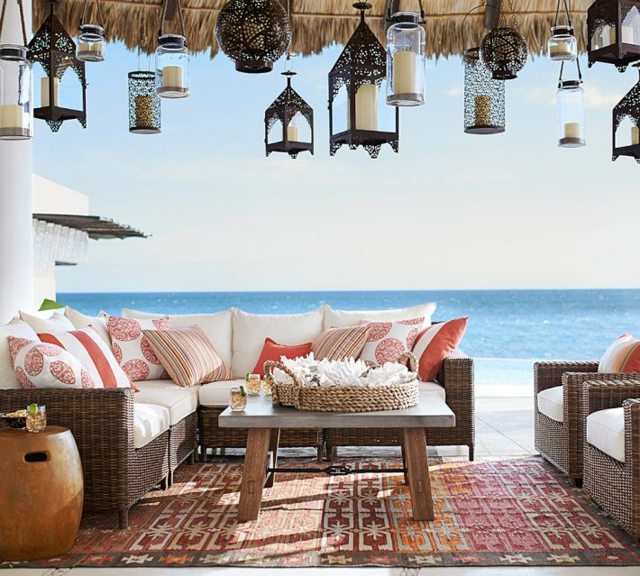 Nápady na záhradnú výzdobu lampa na stôl záhradný nábytok Nápady stolný lampáš stolný záhradný nábytok dizajn