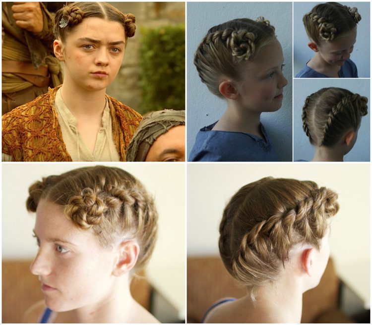 Účesy Game of Thrones Arya krátke vlasy