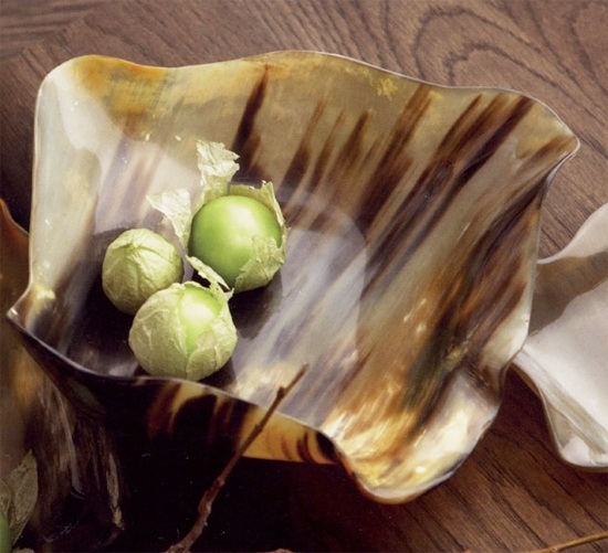 Miska na ovocie z vodného byvola organické nápady na domáce doplnky