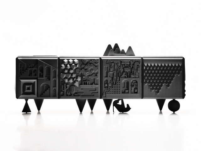 tout va bien-komoda nápady čierna moderná značka nábytku BD Barcelona