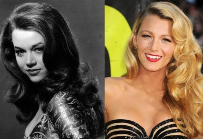 Účesy Jane Fody v 60. rokoch minulého storočia a Blake Lively retro-účes-1960-jane-fonda-blake-živý