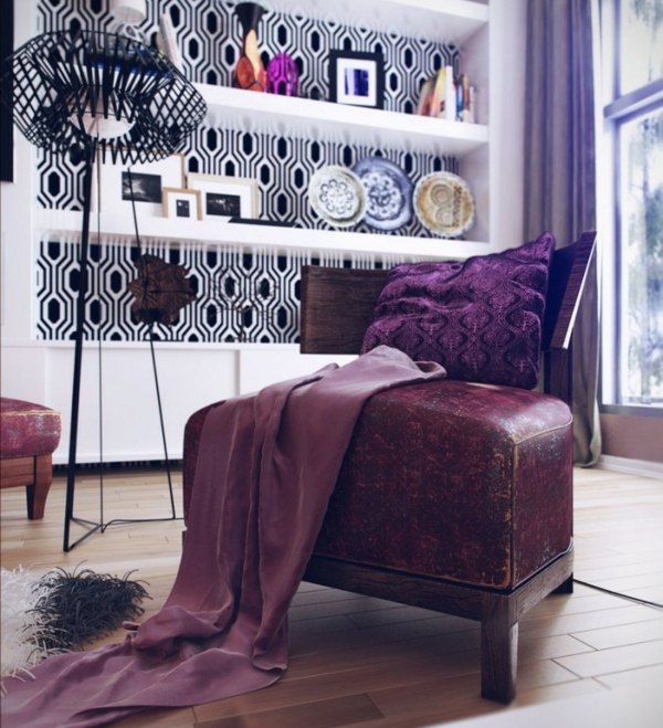 obývačka v ázijskom štýle