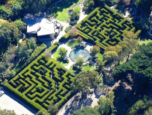 Bludiská a labyrinty Austrália Ashcombe Lavender Garden Labyrint