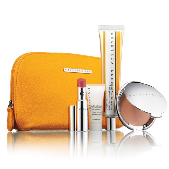 Rúž Labello s kozmetickou taštičkou SPF Tipy na starostlivosť o pleť v lete Tipy-na-starostlivosť o pokožku-žlté-kozmetické-tašky-slnečníky-výrobky