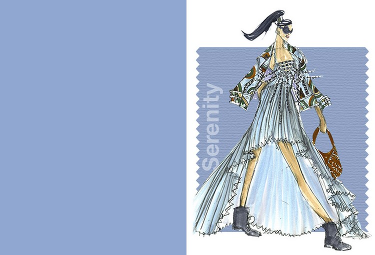 svetlo modrá farba Serenity - trendová farba na rok 2016 trendové farby 2016 jar-svetlo modrá-pantone