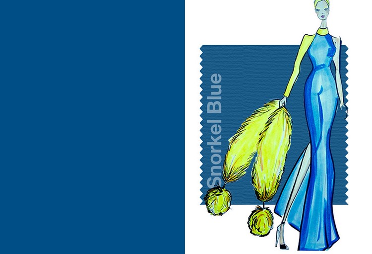 Kobaltová modrá farba 2016 na jar a leto trendové farby-2016-jar-kobalt-modrá-šnorchel-modrá