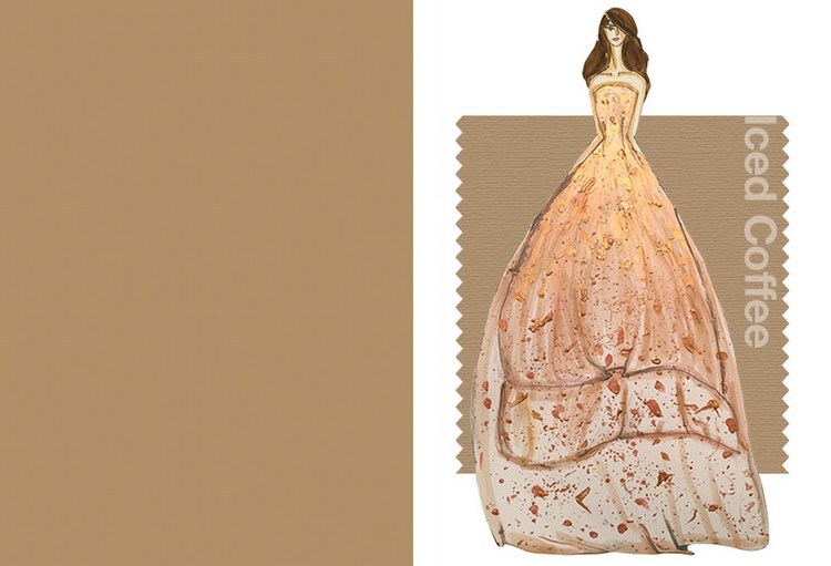 Svetlohnedá alebo béžová - odtieň Iced Coffee trendové farby-2016-béžová-svetlo-hnedo-ľadová-káva