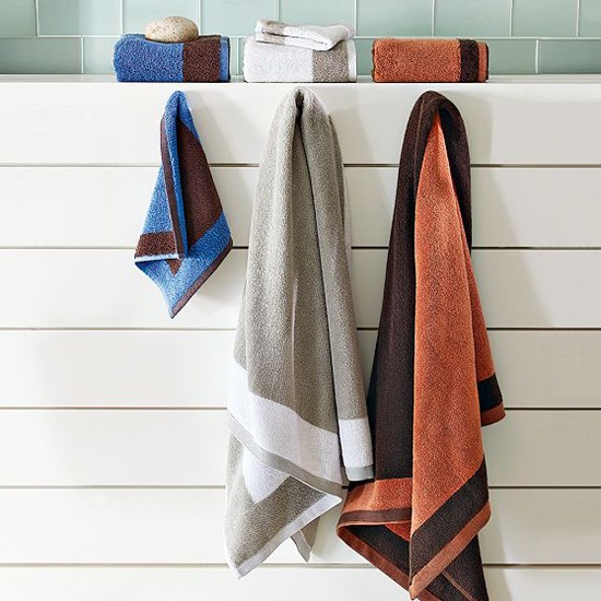 Ekologické výrobky obojstranné uteráky do kúpeľne