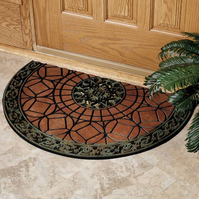 nápady pozývajúce rohožku vítajú vonkajšie zladené farby záhradná dekorácia príjemná rohožka vítaná vonkajšia zhodná farba