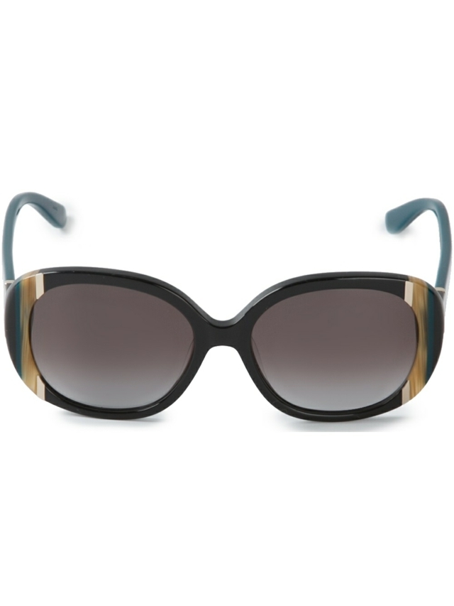 Slnečné okuliare od Salvatore Ferragamo oválneho tvaru Ochranné okuliare proti slnku-tmavo-hnedé-so-svetlohnedými-efektmi