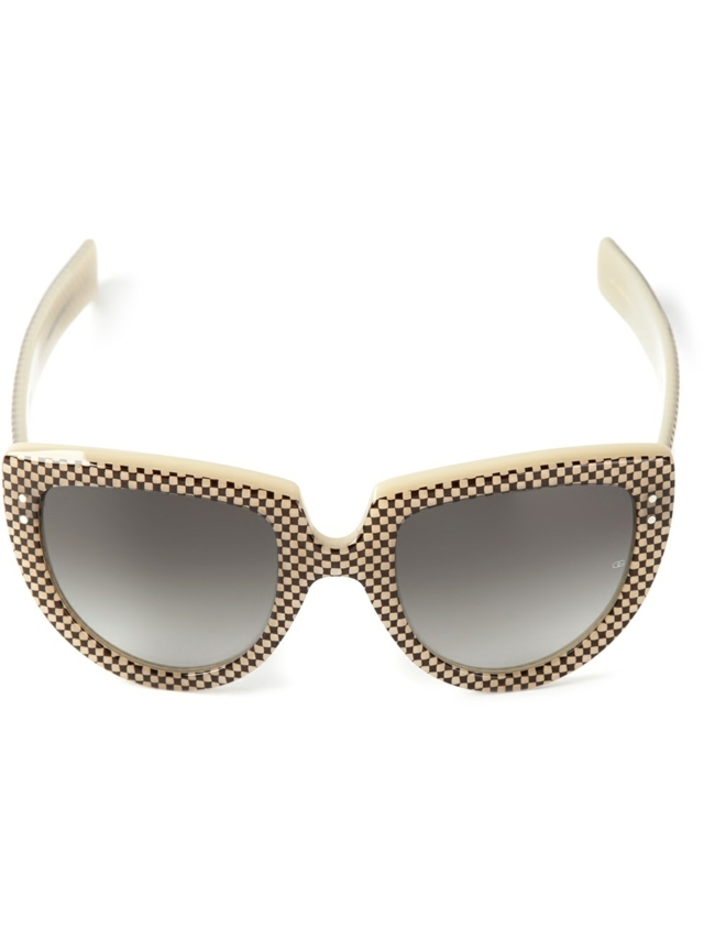 Slnečné okuliare Oliver Goldsmith v štýle 50. rokov Slnečné okuliare-rovný tvar-ročník-svetlé-chrámy-šachové-dosky-farby-ako-rámy