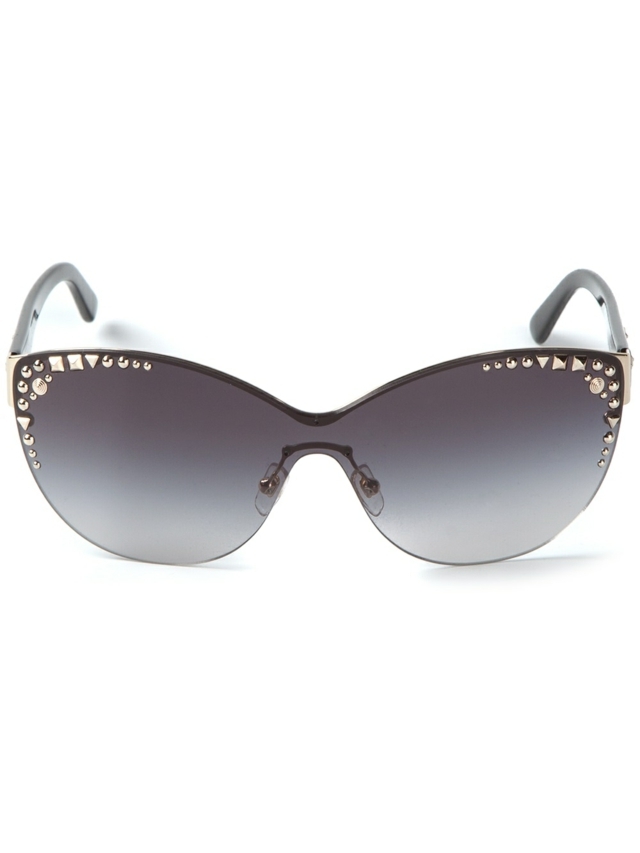 Značkové okuliare s nitmi.Ochranné okuliare proti slnku bez rámu Dizajnérske okuliare-tmavé-čierne-okuliare-rámy