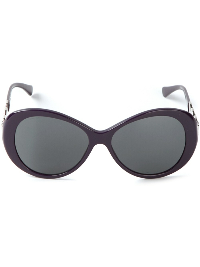 kovový držiak čierneho plastového rámu Slnečné okuliare-prvky-na-chráme-šál-podľa-VERSACE