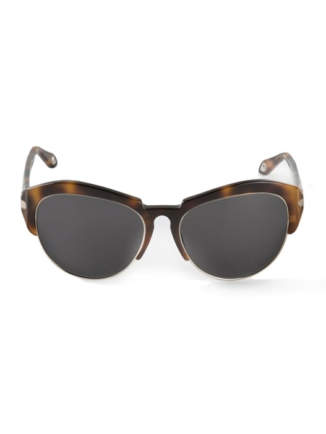 vzorované bezrámové okuliare od GIVENCHY Kovový rám okuliarov so zvieracím vzorom