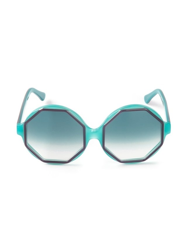 Oktagon CUTLER & amp; VEĽKÝ svetlo zelený rám plastových okuliarov Značková značka slnečných okuliarov Octagon