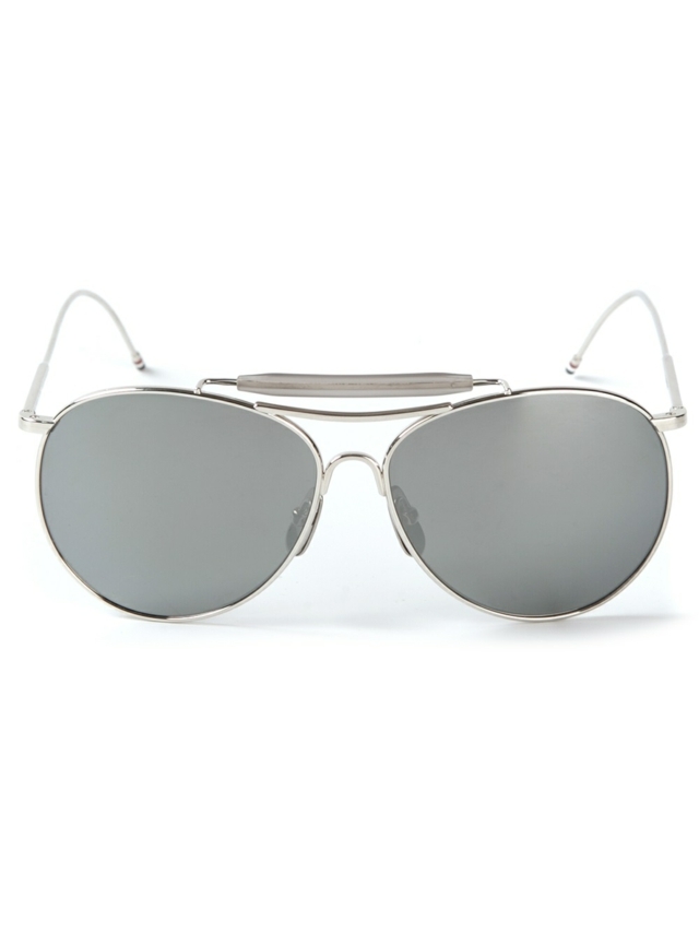 Rám geometrických okuliarov kovový rám okuliarov tenké kovové spánkové okuliare THOM BROWNE