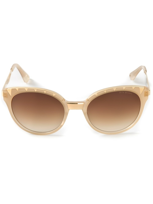 Rám okuliarových okuliarov Dita v zlatých farbách Okuliare-rámy-s-svetlými-prvkami-tenké-spánky-vyrobené z kovu