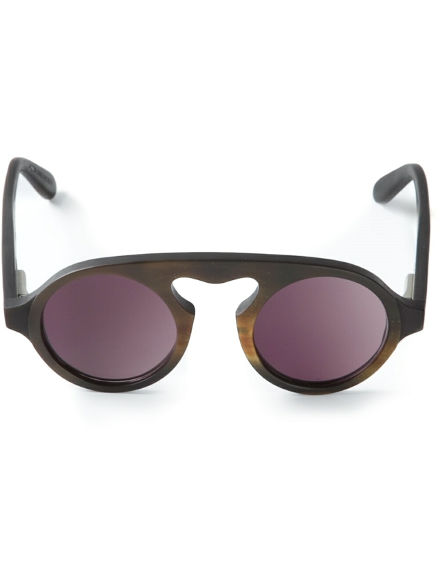 Ricardov zaoblený plastový rám okuliarov Slnečné okuliare-zaoblený rám-zakrivený-most