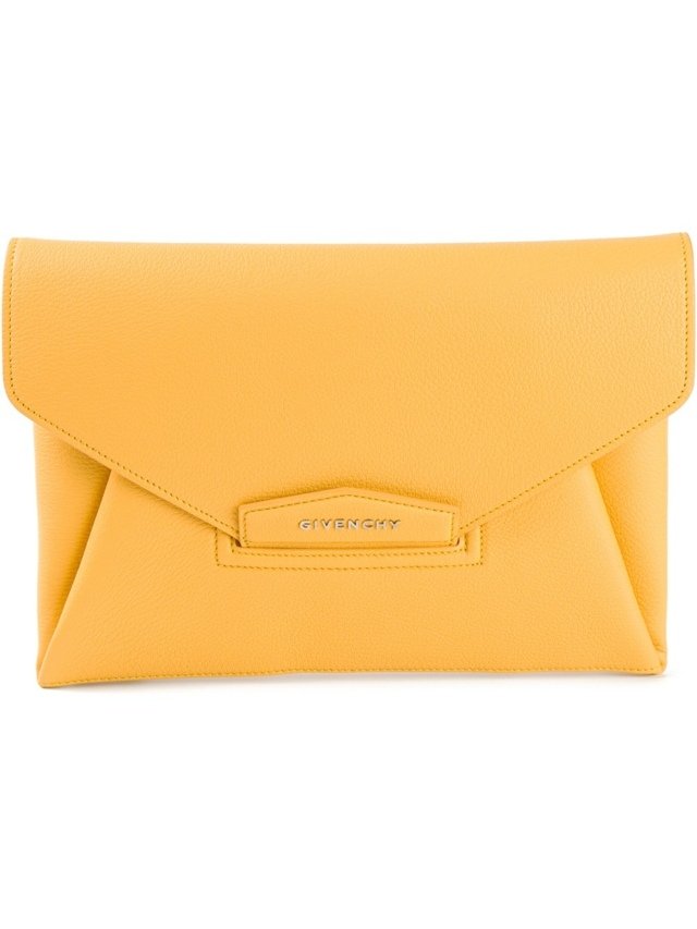 Spojková taška z prírodnej žltej kože GIVENCHY Vrecko na spojku, vrecko na obálku