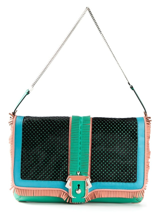 Taška cez rameno s chlopňou PAULA CADEMARTORI farebná viacfarebný nosič spojkového vaku
