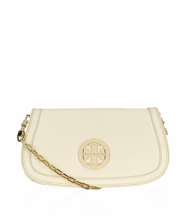 Kožená spojka s remienkami a logom Tory Burch Dizajnérska spojka-koža-pochette-v-bielom