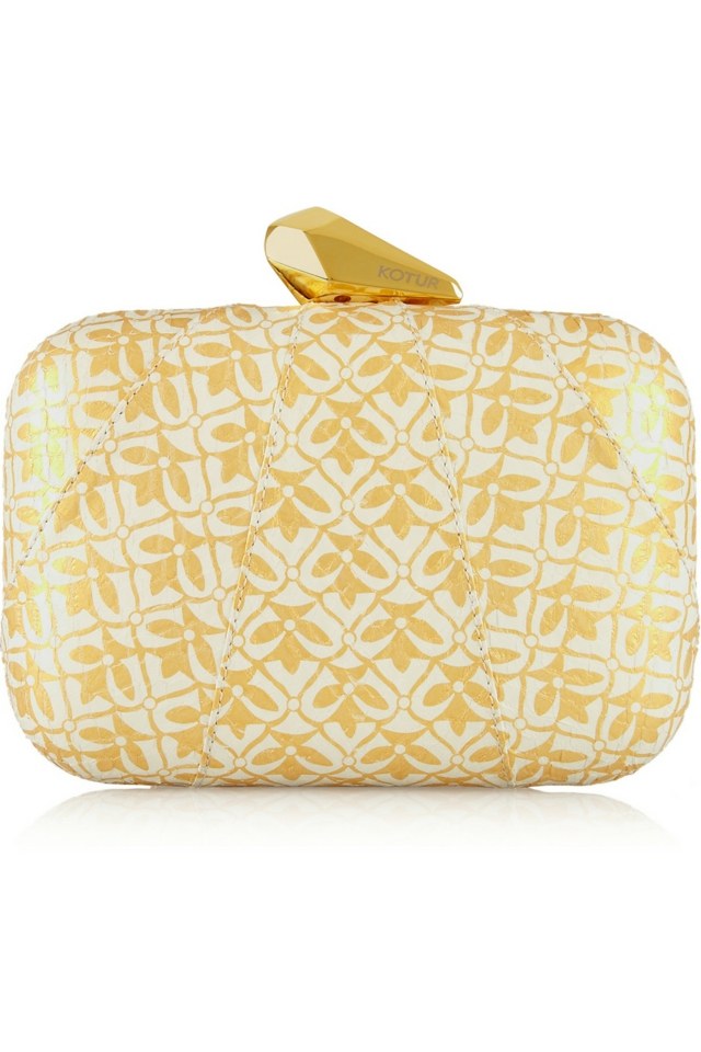 Spojková skrinka s potlačou kvetov vyrobená z kože KOTUR Dizajnová taška na spojky v kvetinovom dizajne