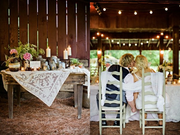 romantická svadba nápady na párty na vidiecku výzdobu romantické svadobné nápady na vidiecku párty dekorácia obrusu čipky vinobranie vázy