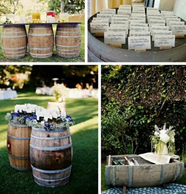 Postavte si vlastný stôl na sud na víno a ozdobte svoje kvety Postavte si stôl sami, bufet s kvetinovou dekoráciou