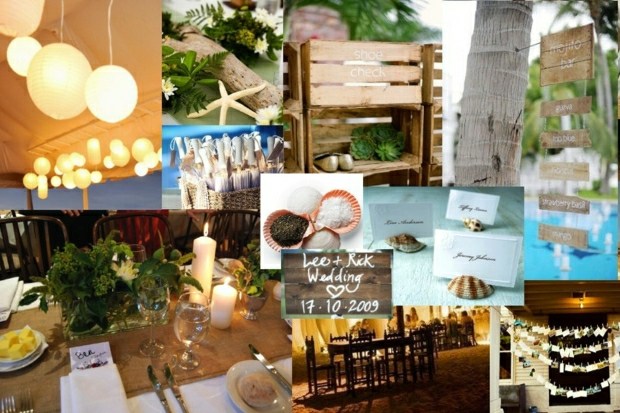 Nápady na svadobnú výzdobu v námornom štýle Nápady na dekoráciu vidiecky štýl v námornom štýle