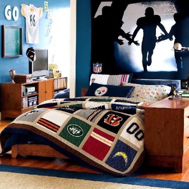 moderný-priestor pre deti-interiér-nápady-chlapci-milovníci rugby