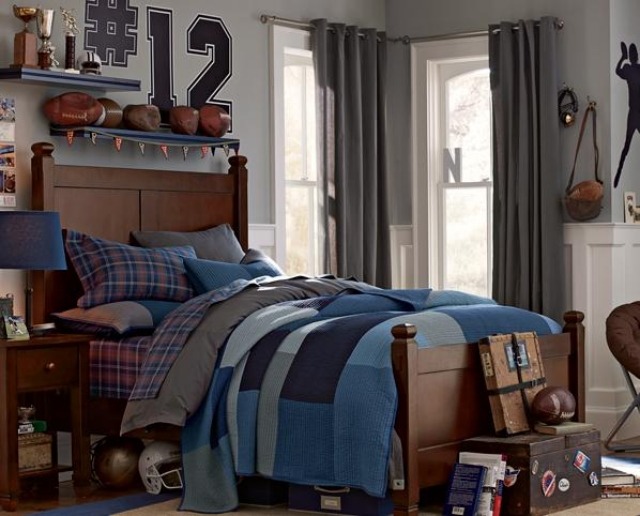 šejker-nábytok-štýl-detská izba-nábytok-drevená posteľ-dizajn-jednoduchý-jednoduchý