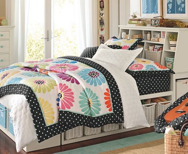 tínedžeri-dizajn-postele-s-úložným-úložným-košom