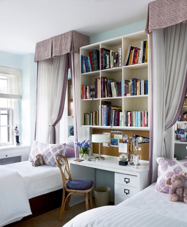 teenage room-design-desk-wall-police-open