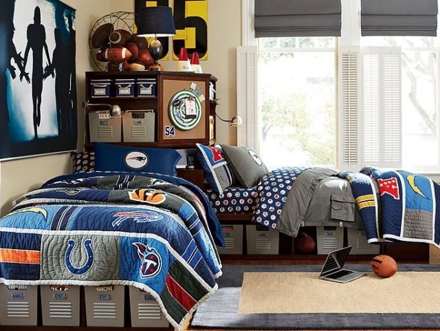 priemyselno-elegantné-zariadenie-miestnosti-nábytku-nápadov-chlapčenská izba-úložné priestory-priehradky