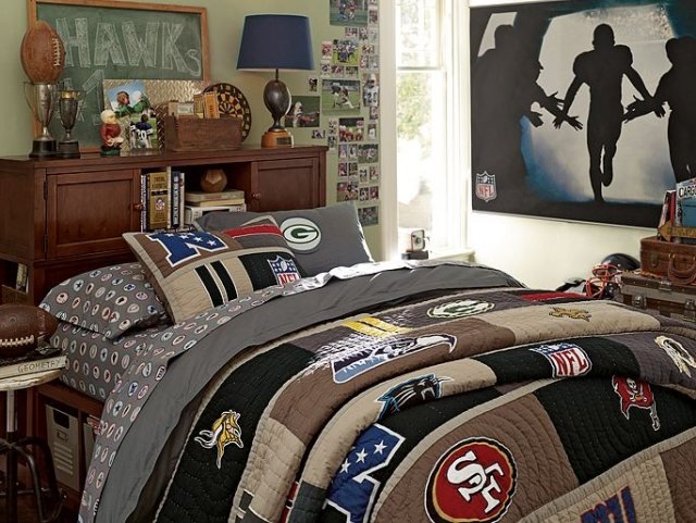 nábytok s ragbyovou tematikou-chlapčenské-izby-posteľná bielizeň-emblémy-kluby