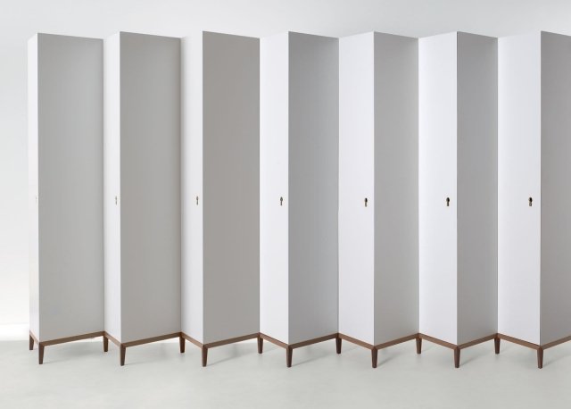 moderný dizajn šatník biely 45 stupňov Ron Gilad molteni c nápady na dizajn šatníka biele 45 stupňov Ron Gilad molteni c