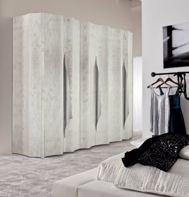 nápady na moderný šatník sivá biela zvláda vlny SIPARIO NASI6R ego moderná skriňa sivá biela zvláda vlny SIPARIO NASI6R ego