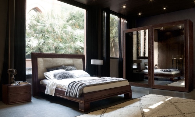 moderná šatníková spálňa drevené zrkadlo EXTRO Pierangelo Sciuto piombini nápady na šatník spálne drevené zrkadlo EXTRO Pierangelo Sciuto-piombini