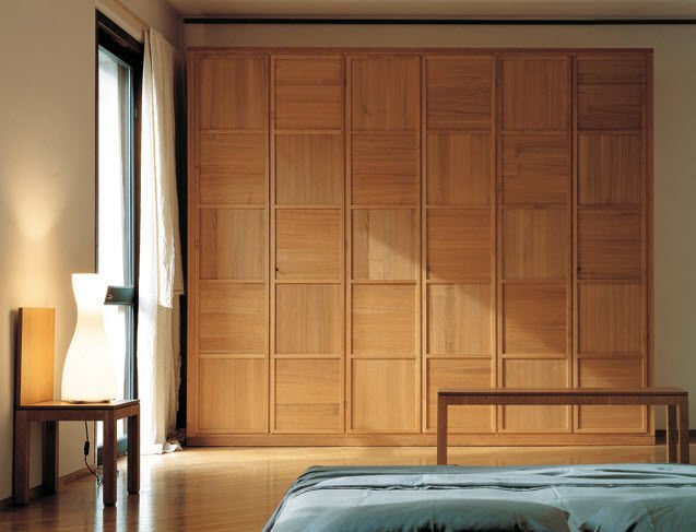 moderný dizajn šatník drevo vzor štvorce morelato nápady na moderný šatník štvorce so vzorom dreva viaclato