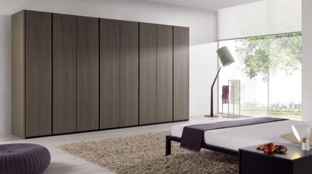 šatníková skriňa z tmavého dreva bez úchytiek sistema midi výber šatníka tmavé drevo bezúchytkové predné diely sistema midi