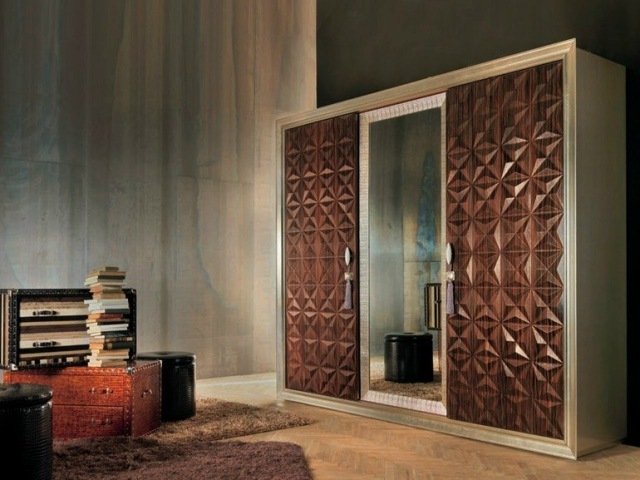 šatník drevo klasický dizajn diamantový vzor Tiziano Bizzotto klasický šatníkový dizajn v dreve v tvare diamantu Tiziano Bizzotto