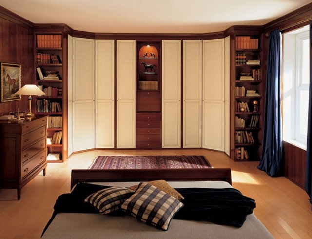 skriňa do dreva integrovaný krém UNICO dall agnese taliansko klasický šatník do dreva integrovaný krém UNICO dall agnese