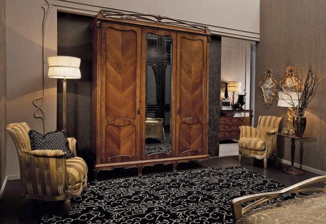šatníková skriňa v klasickom štýle orech spálňa medea liberty štýlová šatníková skriňa zrkadlo orech spálňa medea liberty