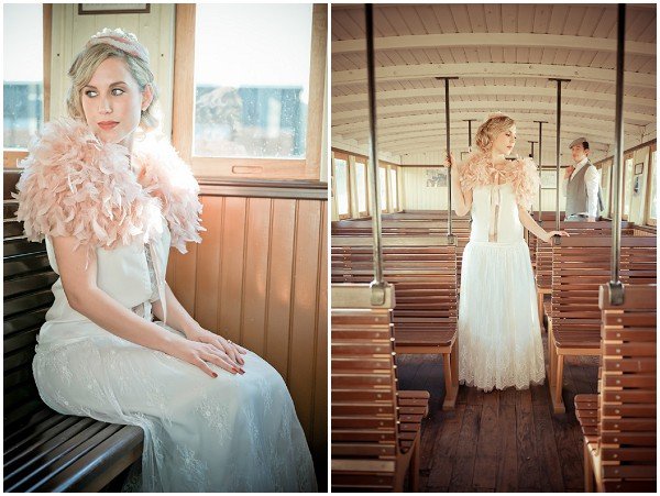 svadobné fotografie nevesta retro pierko bolero vodný slon tému svadobné fotografie-nevesta-retro-perie-bolero-voda-slony-téma