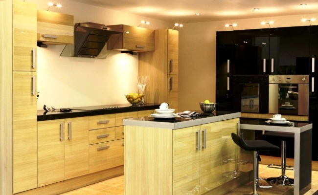 žlté nápady interiéru pre dizajnérov kuchynský ostrov klasický