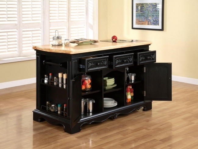 tmavé starožitné nápady pre návrhársky kuchynský ostrov malý