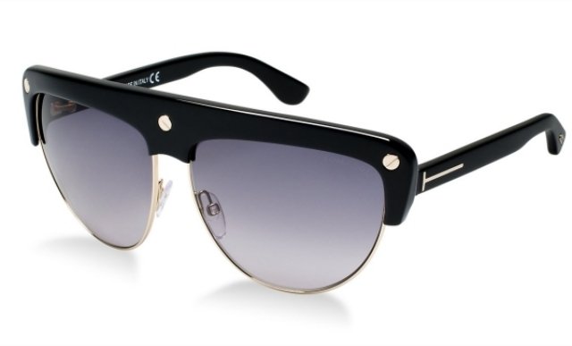 Retro okuliare Tom Ford modrá čierna