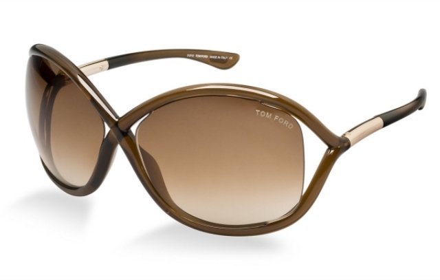 Trendy dámskych hnedých okuliarov Tom Ford