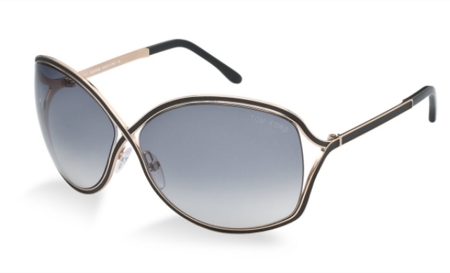 Modré dámske slnečné okuliare Tom Ford